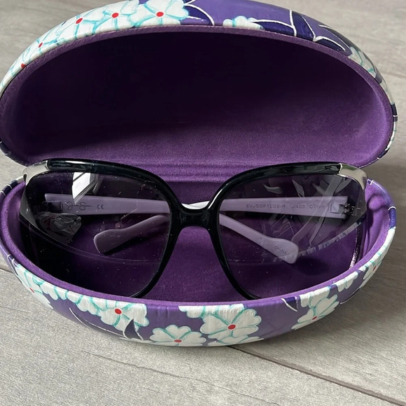 Floral Hard Glasses Case Purple - Picture 4 of 4
